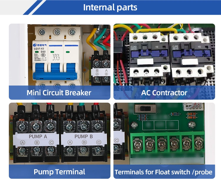 Duplex Sump Pump Controller, Water Pump Motor Controller Short Circuit Protection